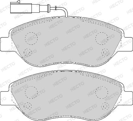 Necto FD6918A - Kit pastiglie freno, Freno a disco autozon.pro