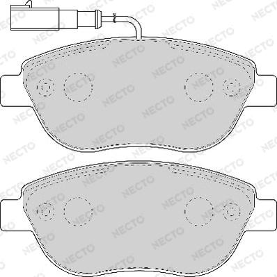 Necto FD6917A - Kit pastiglie freno, Freno a disco autozon.pro