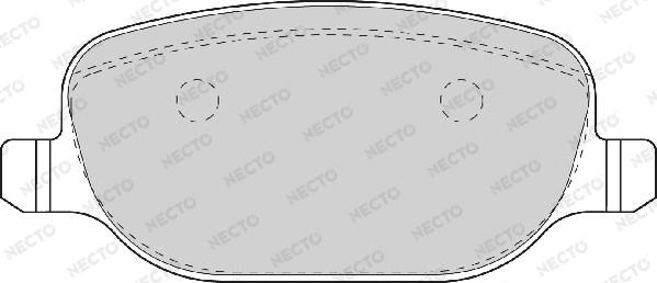 Necto FD6933A - Kit pastiglie freno, Freno a disco autozon.pro