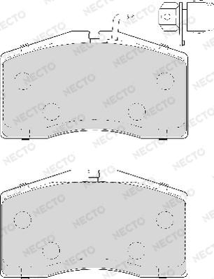 Necto FD6927A - Kit pastiglie freno, Freno a disco autozon.pro