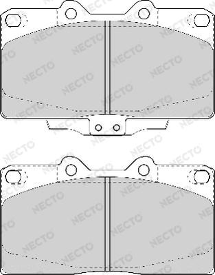 Necto FD6976A - Kit pastiglie freno, Freno a disco autozon.pro