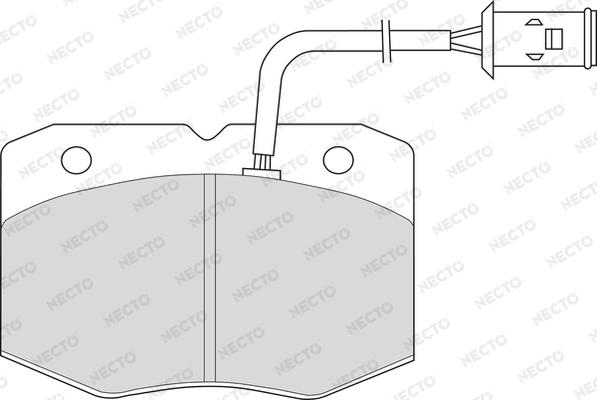 Necto FD6490V - Kit pastiglie freno, Freno a disco autozon.pro