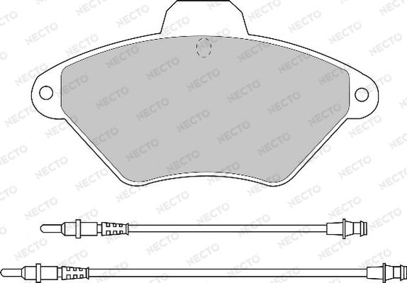 Necto FD6453A - Kit pastiglie freno, Freno a disco autozon.pro