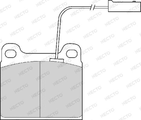 Necto FD6467A - Kit pastiglie freno, Freno a disco autozon.pro