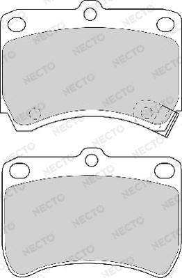 Necto FD6400A - Kit pastiglie freno, Freno a disco autozon.pro