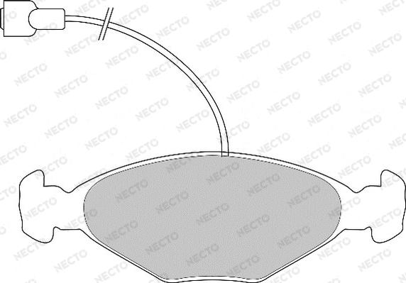 Necto FD6419A - Kit pastiglie freno, Freno a disco autozon.pro