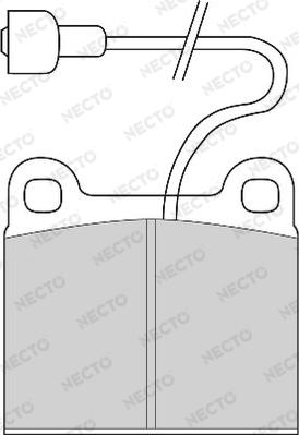 Necto FD6417A - Kit pastiglie freno, Freno a disco autozon.pro