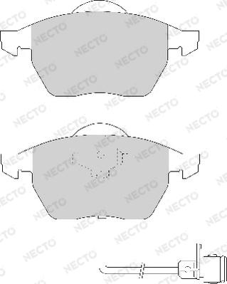 Necto FD6481A - Kit pastiglie freno, Freno a disco autozon.pro