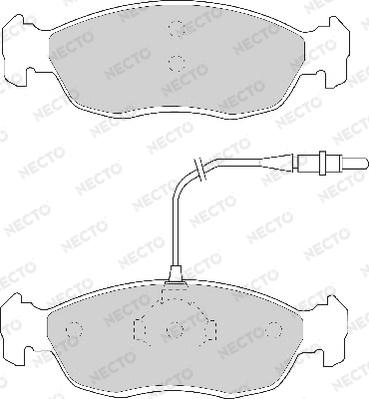 Necto FD6482A - Kit pastiglie freno, Freno a disco autozon.pro