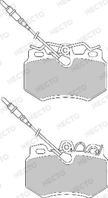 Necto FD6438A - Kit pastiglie freno, Freno a disco autozon.pro