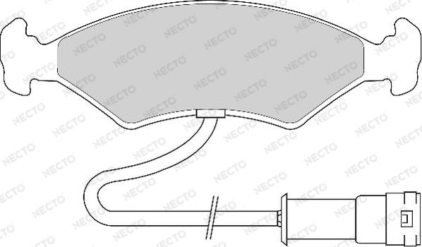 Necto FD6428A - Kit pastiglie freno, Freno a disco autozon.pro