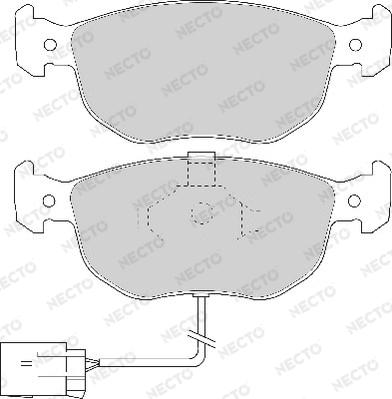 Necto FD6474A - Kit pastiglie freno, Freno a disco autozon.pro