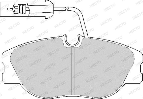 Necto FD6470A - Kit pastiglie freno, Freno a disco autozon.pro