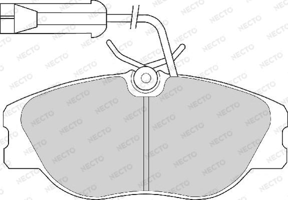 Necto FD6471A - Kit pastiglie freno, Freno a disco autozon.pro