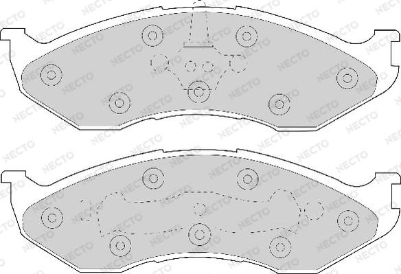 Necto FD6597A - Kit pastiglie freno, Freno a disco autozon.pro