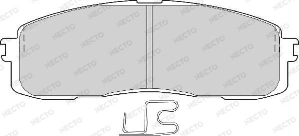 Necto FD6559A - Kit pastiglie freno, Freno a disco autozon.pro