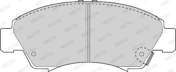 Necto FD6537A - Kit pastiglie freno, Freno a disco autozon.pro