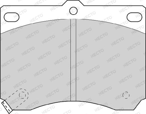 Necto FD6528A - Kit pastiglie freno, Freno a disco autozon.pro