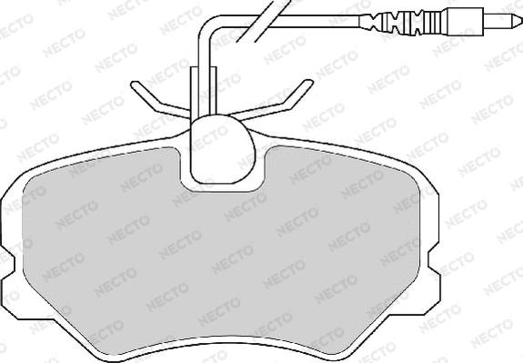 Necto FD6523A - Kit pastiglie freno, Freno a disco autozon.pro