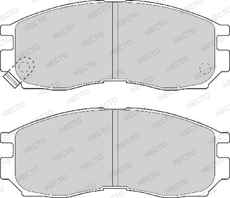 Necto FD6574A - Kit pastiglie freno, Freno a disco autozon.pro