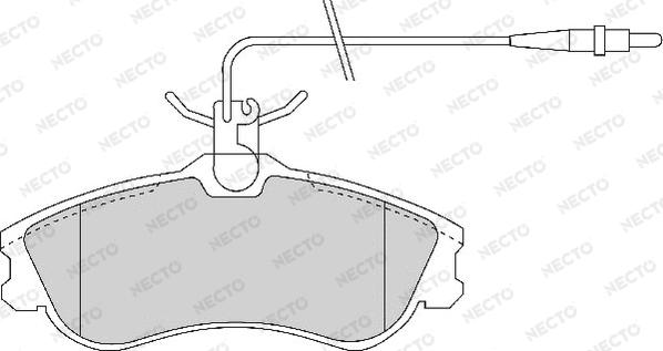 Necto FD6696A - Kit pastiglie freno, Freno a disco autozon.pro