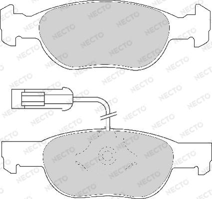 Necto FD6643A - Kit pastiglie freno, Freno a disco autozon.pro