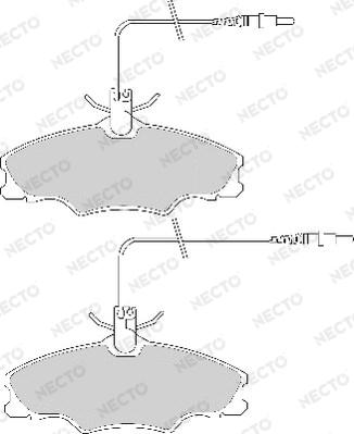 Necto FD6656A - Kit pastiglie freno, Freno a disco autozon.pro