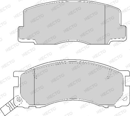 Necto FD6669A - Kit pastiglie freno, Freno a disco autozon.pro