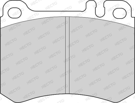 Necto FD6668A - Kit pastiglie freno, Freno a disco autozon.pro