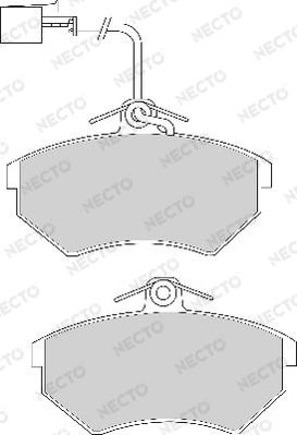 Necto FD6662A - Kit pastiglie freno, Freno a disco autozon.pro