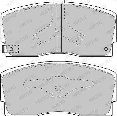 Necto FD6667A - Kit pastiglie freno, Freno a disco autozon.pro