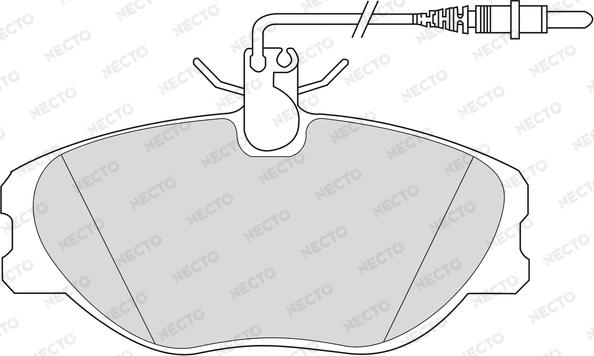 Necto FD6612V - Kit pastiglie freno, Freno a disco autozon.pro