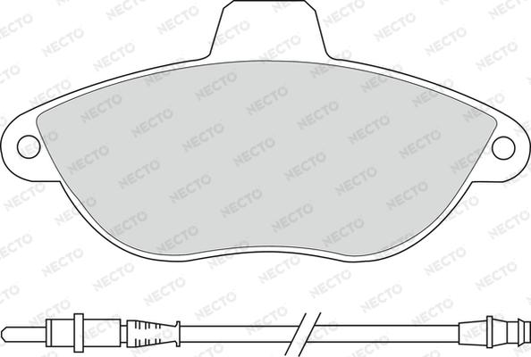 Necto FD6684V - Kit pastiglie freno, Freno a disco autozon.pro