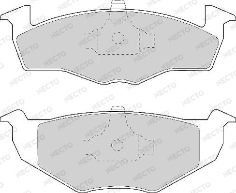 Necto FD6680A - Kit pastiglie freno, Freno a disco autozon.pro