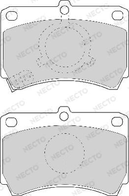 Necto FD6636A - Kit pastiglie freno, Freno a disco autozon.pro