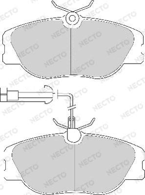 Necto FD6630A - Kit pastiglie freno, Freno a disco autozon.pro