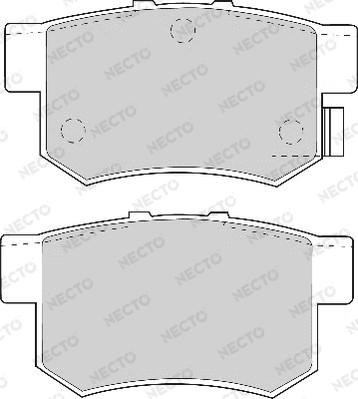 Necto FD6625A - Kit pastiglie freno, Freno a disco autozon.pro