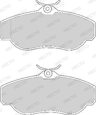 Necto FD6627A - Kit pastiglie freno, Freno a disco autozon.pro