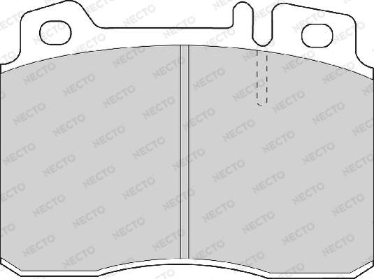 Necto FD6674A - Kit pastiglie freno, Freno a disco autozon.pro