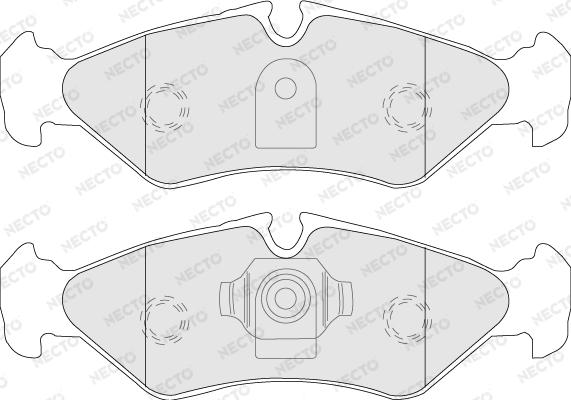 Necto FD6676V - Kit pastiglie freno, Freno a disco autozon.pro