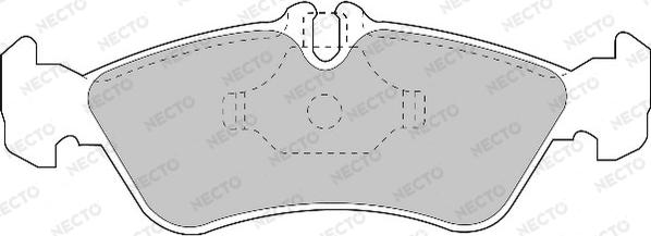 Necto FD6678V - Kit pastiglie freno, Freno a disco autozon.pro