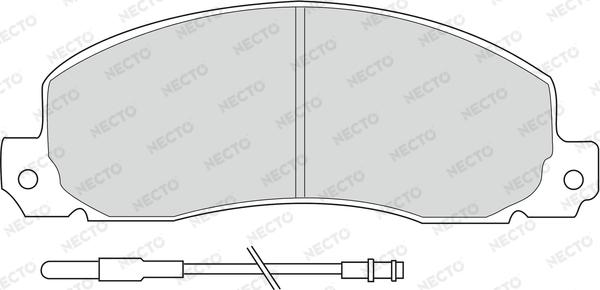 Necto FD6091V - Kit pastiglie freno, Freno a disco autozon.pro