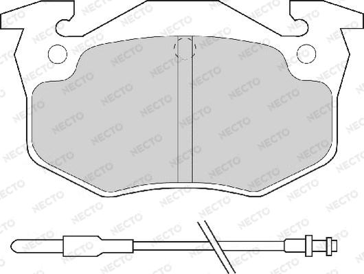 Necto FD6065A - Kit pastiglie freno, Freno a disco autozon.pro