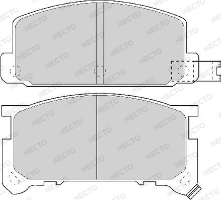 Necto FD6197A - Kit pastiglie freno, Freno a disco autozon.pro