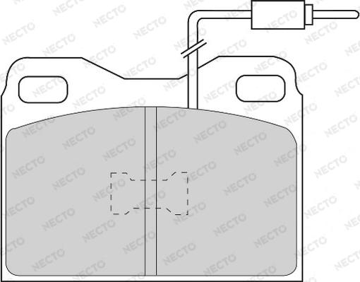 Necto FD6164A - Kit pastiglie freno, Freno a disco autozon.pro