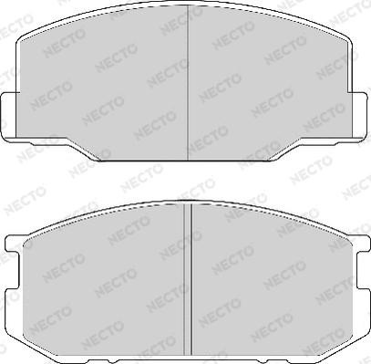 Necto FD6106A - Kit pastiglie freno, Freno a disco autozon.pro