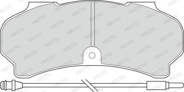 Necto FD6108V - Kit pastiglie freno, Freno a disco autozon.pro