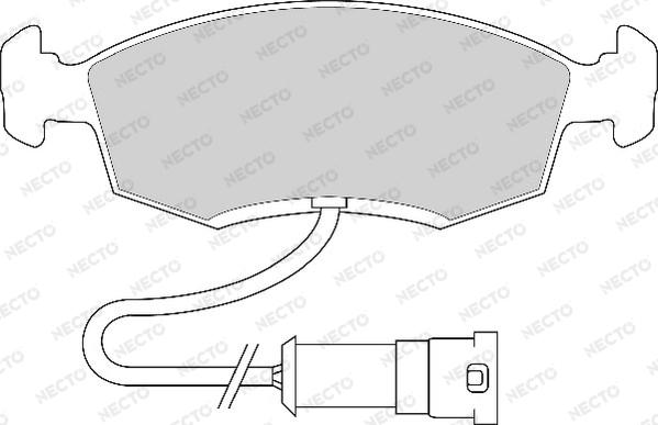 Necto FD6107A - Kit pastiglie freno, Freno a disco autozon.pro