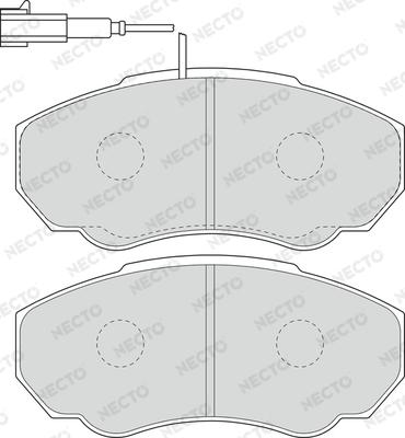 Necto FD6895V - Kit pastiglie freno, Freno a disco autozon.pro