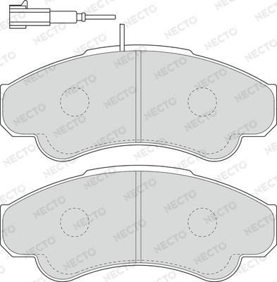 Necto FD6896V - Kit pastiglie freno, Freno a disco autozon.pro